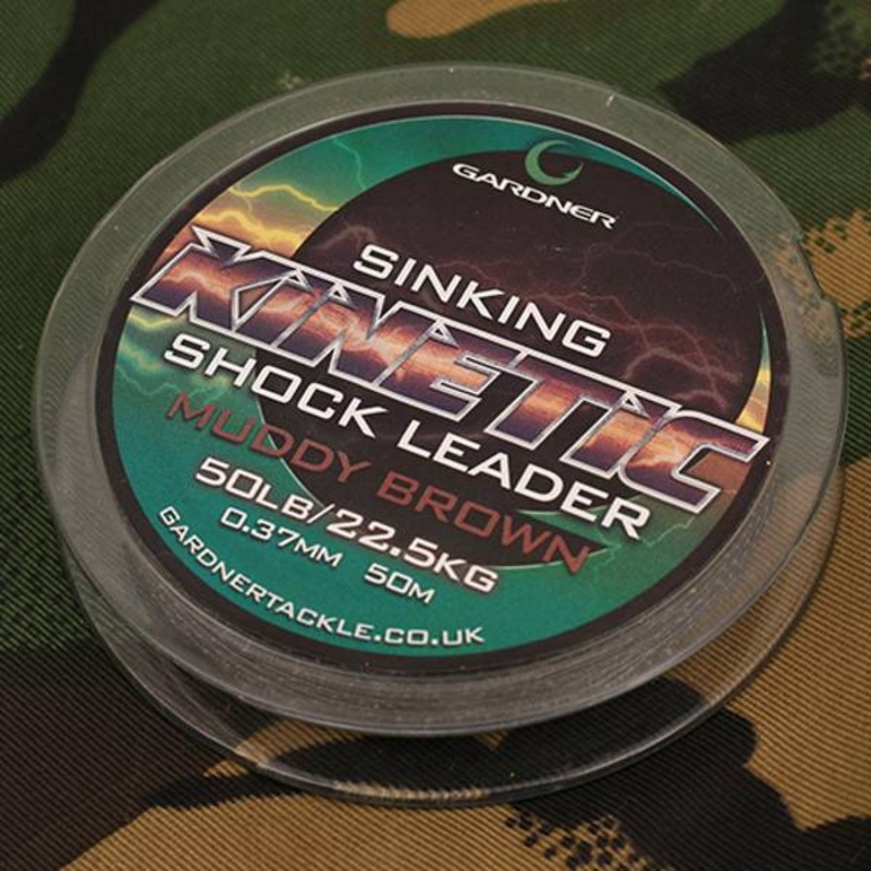 Gardner Kinetic Sinking Shock Leader Muddy Brown