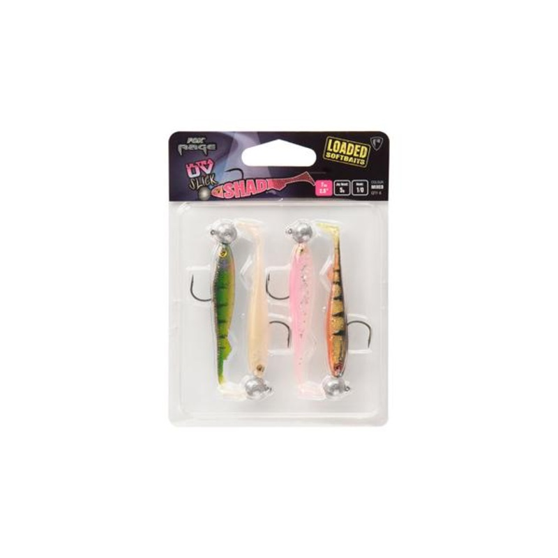 Fox Rage Ultra UV Slick Shad Loaded Softbaits Mixed