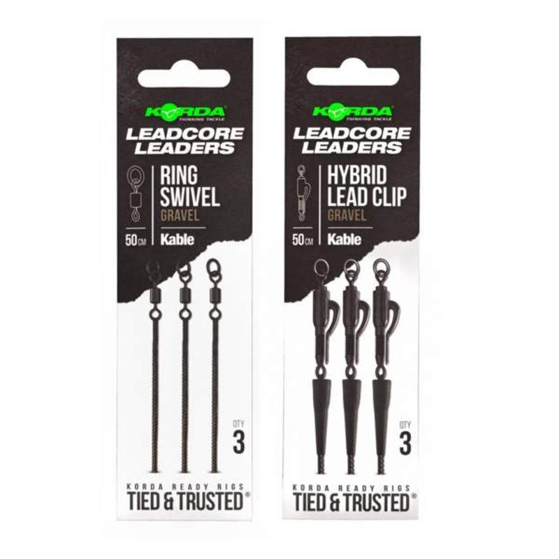 Korda Kable Ready Tied Leadcore Leader 50cm