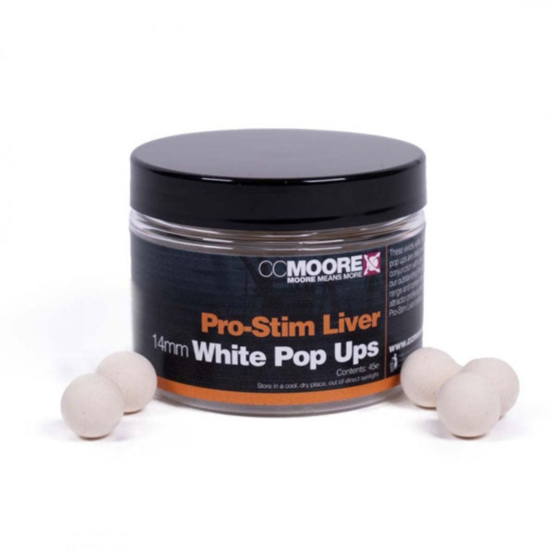 CC Moore Pro Stim Liver 14mm White Pop Ups