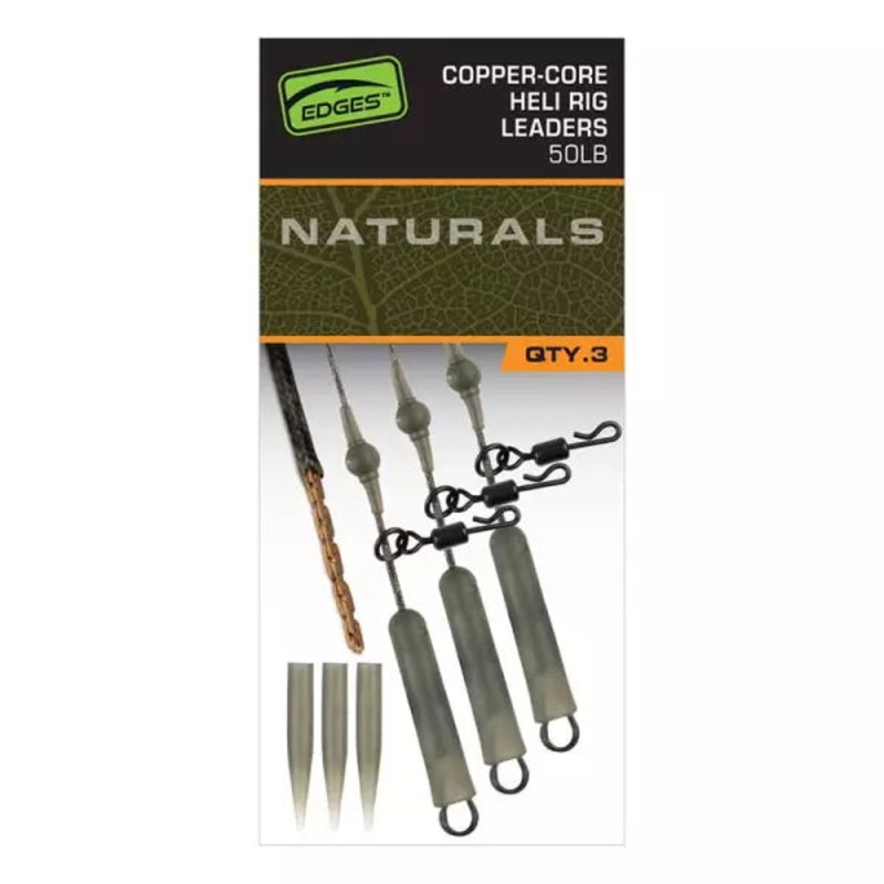 Fox Naturals Ready Tied Copper Core Leaders