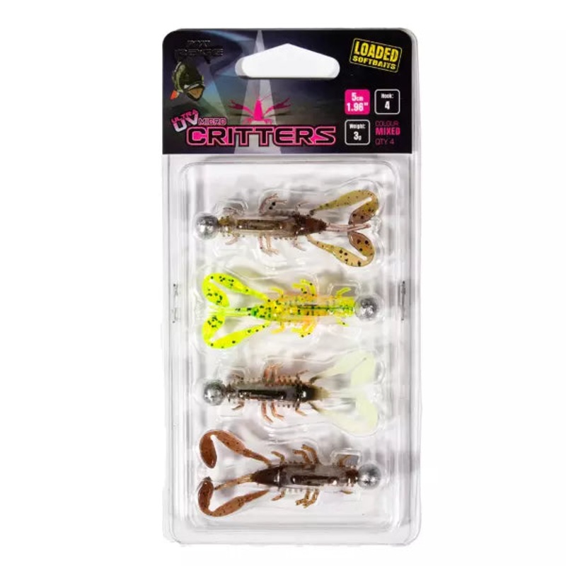 Fox Rage UV Micro Critters Loaded Softbaits
