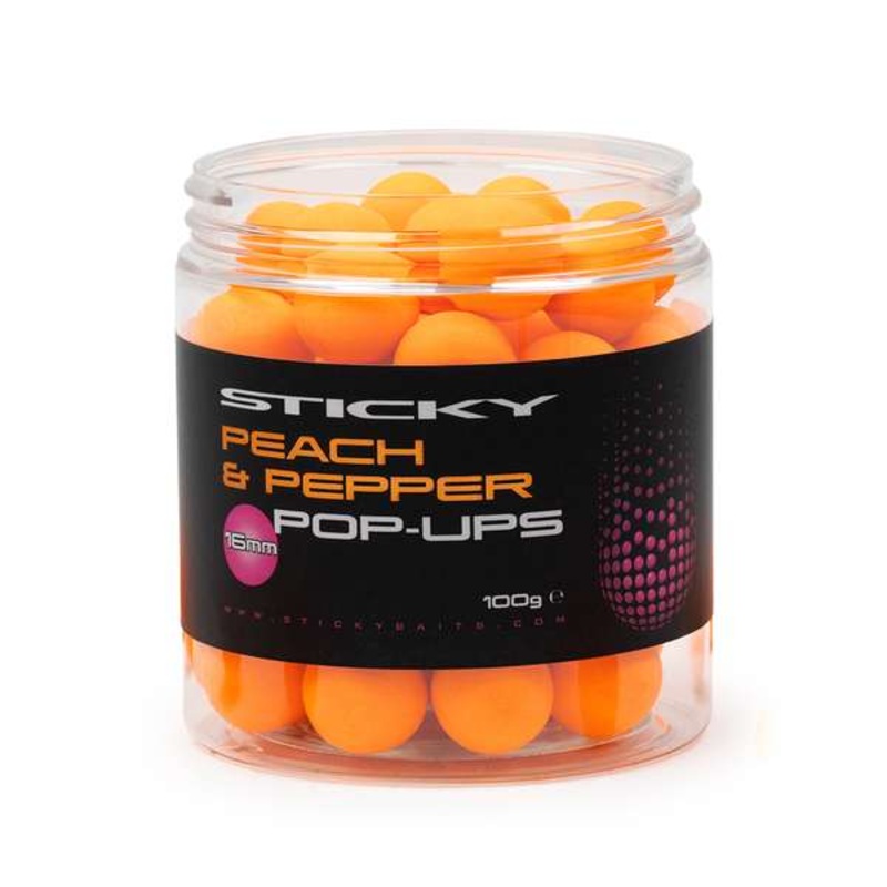 Sticky Baits Peach & Pepper Pop Ups