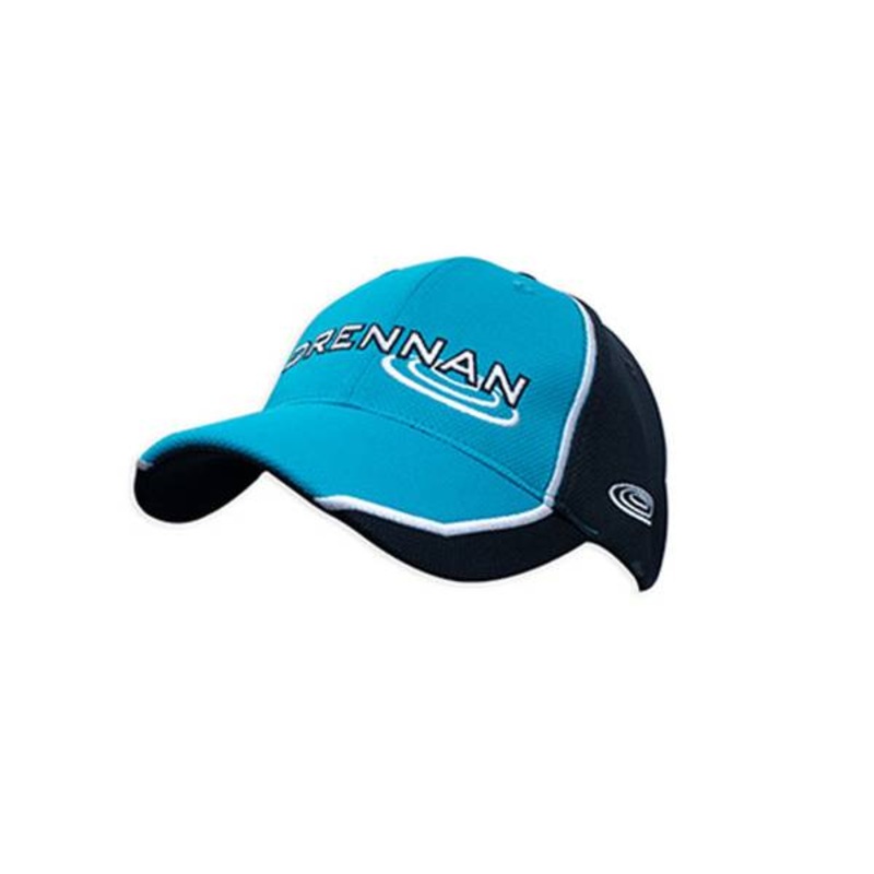 Drennan Peaked Cap Black/Aqua