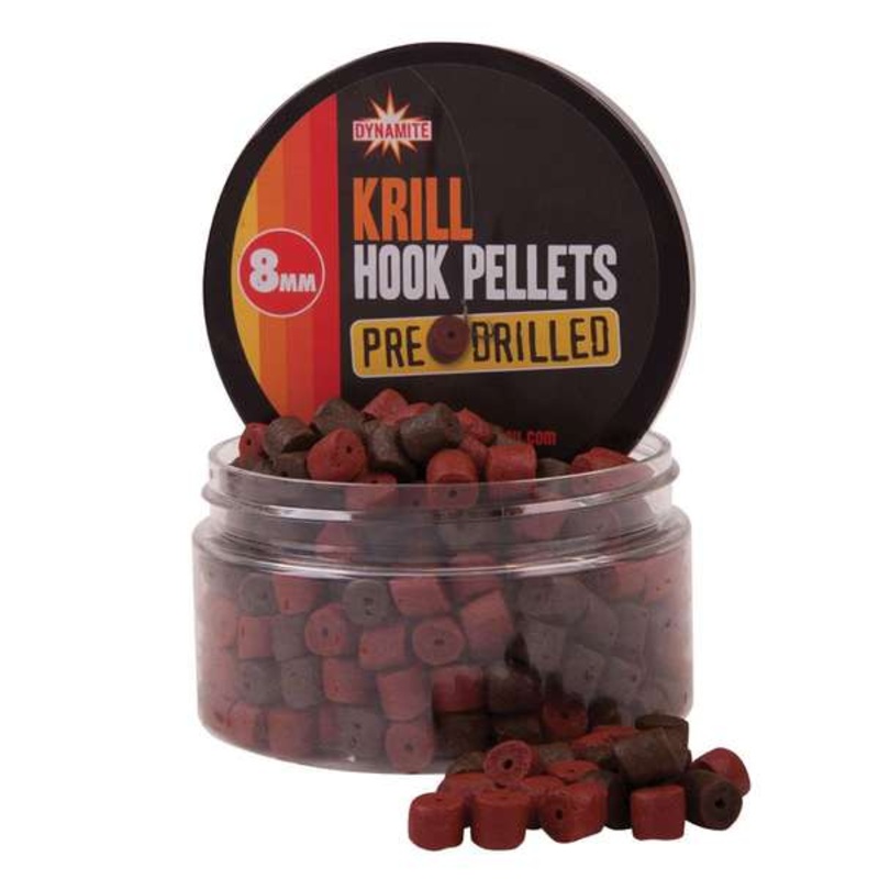 Dynamite Baits Krill Hook Pellets Pre Drilled 8mm
