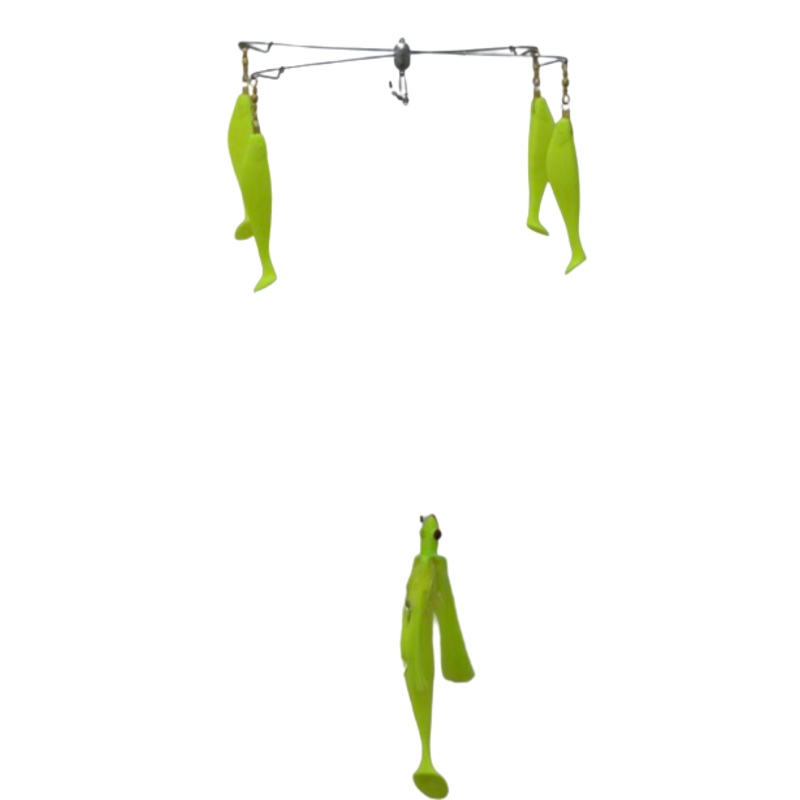 Blue Water Candy 4-Arm Umbrella with Parachute, 24", 4 oz, Chartreuse