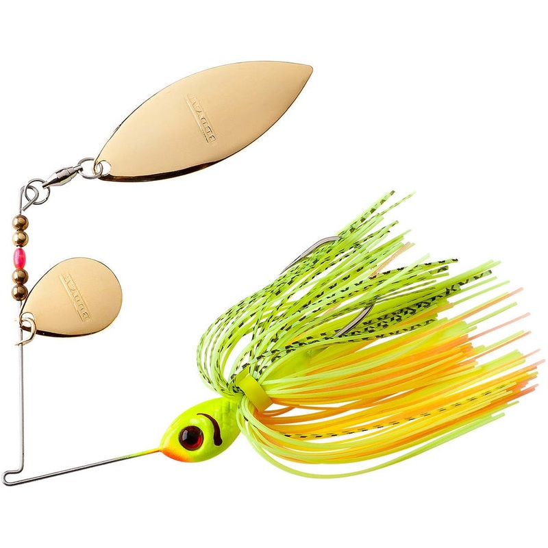 Booyah BYBT14639 Tandem Blade Spinnerbait, 1/4 oz, Chartreuse