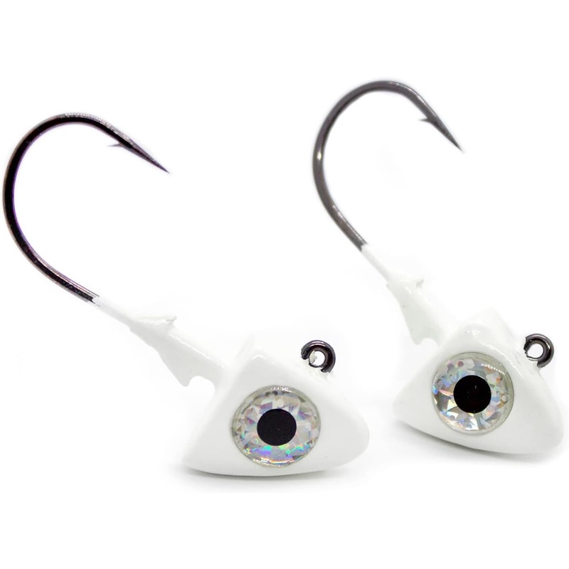 GOT-CHA WCSH8-W Swim Bait Head w/ Mustad hook, 8oz, White