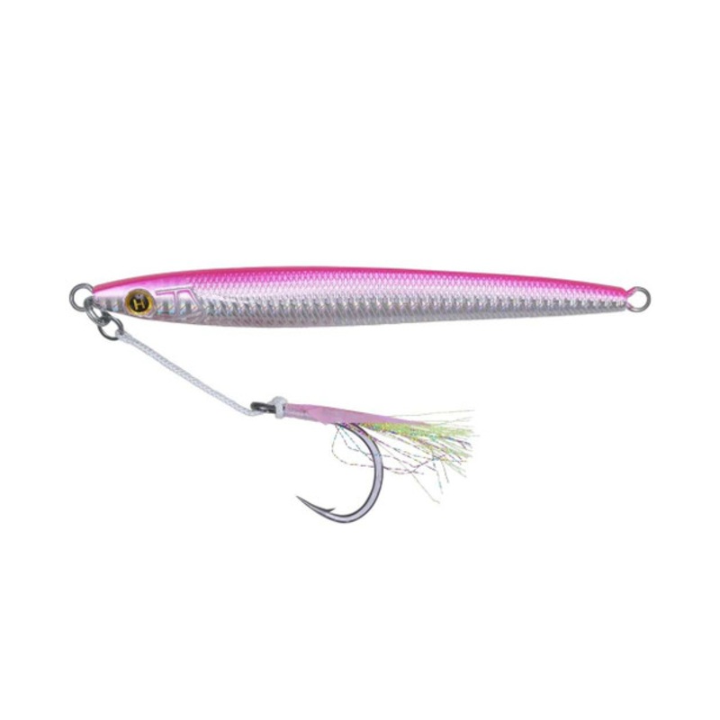 Hogy Sand Eel Jig with Teaser Assist Hook, 3.5oz, Bubblegum Pink