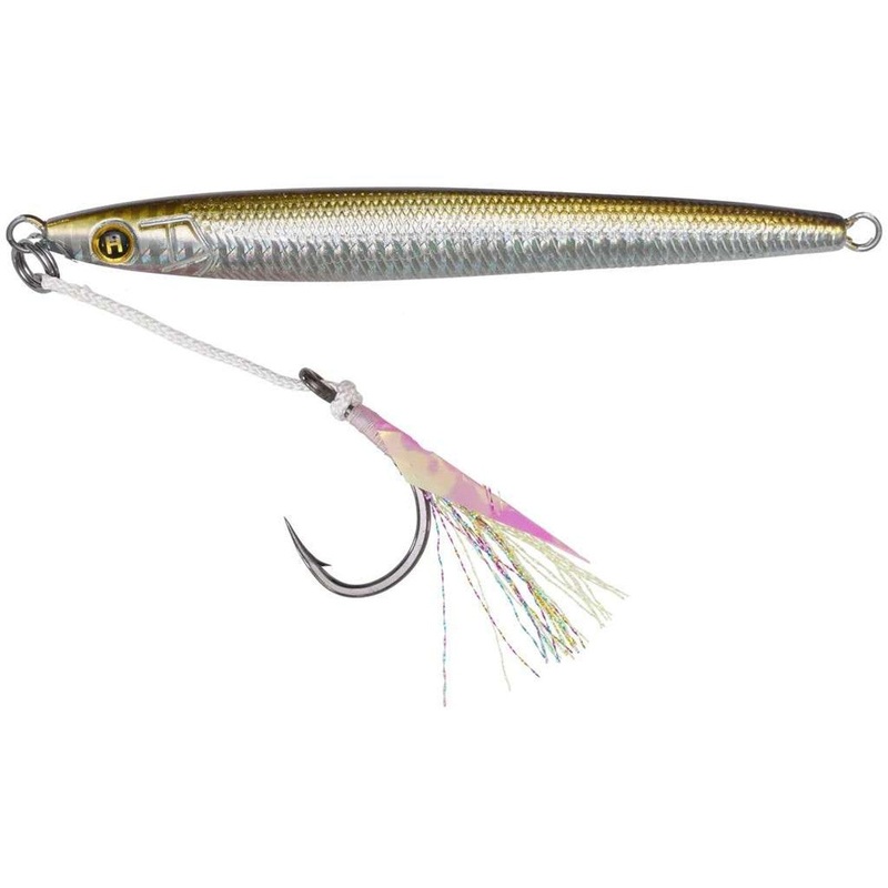 Hogy Sand Eel Jig with Teaser Assist Hook, 3.5oz, Olive