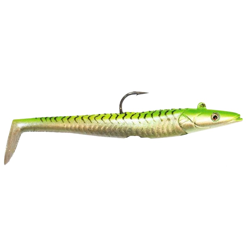 Savage Gear Soft Sandeel Lure, 7 1/2", 3 1/2oz, Chartreuse Mackerel