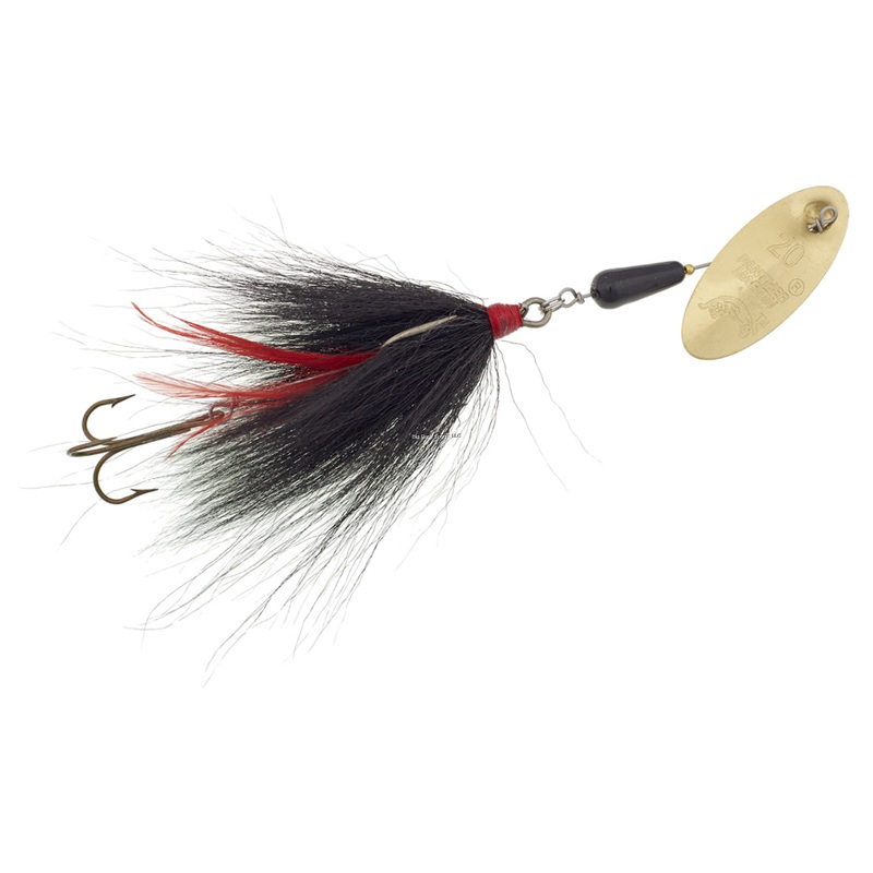 Panther Martin Big Eye Musky, Size 22 Spinner, 1 1/4oz, Brass Black And Red