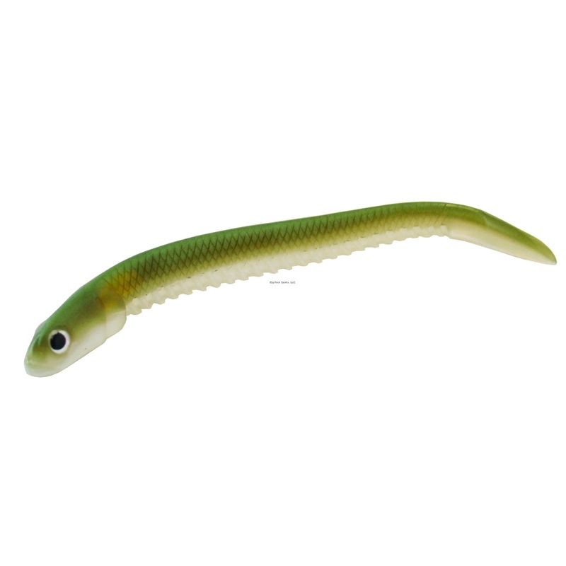 Hogy Sand Eel Soft Plastic, 7", 3pk, Dark Sand Eel