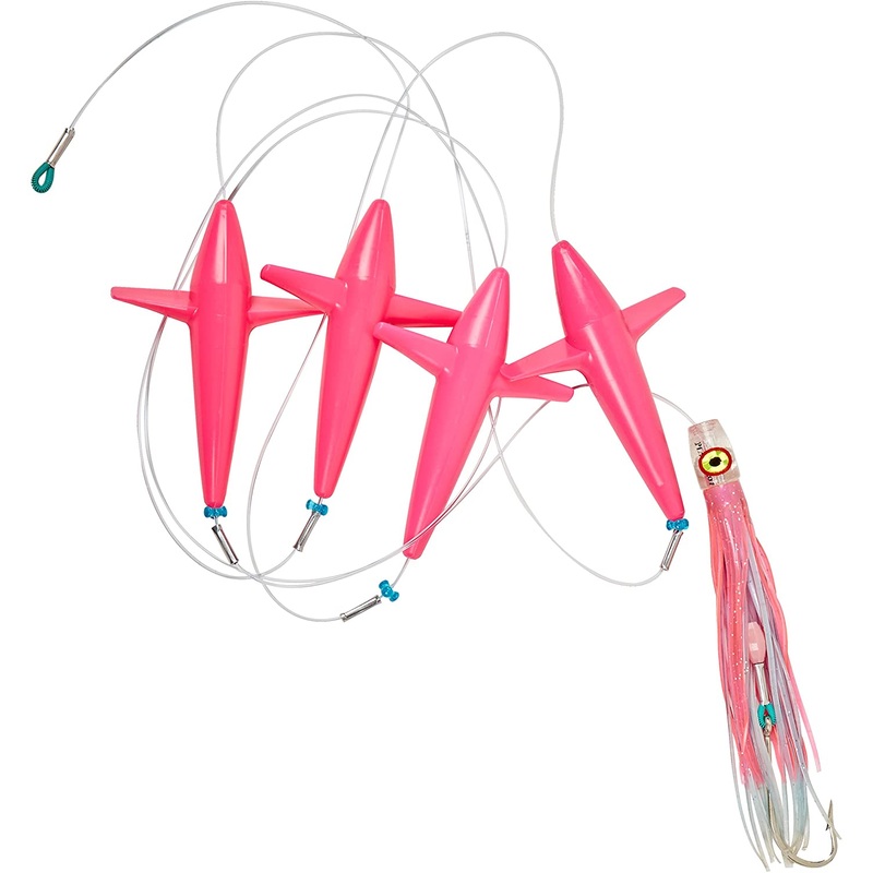 Playaction Flock-O-Birds Rigged Daisy Chain Teaser, 5", 62.4 Oz, Pink