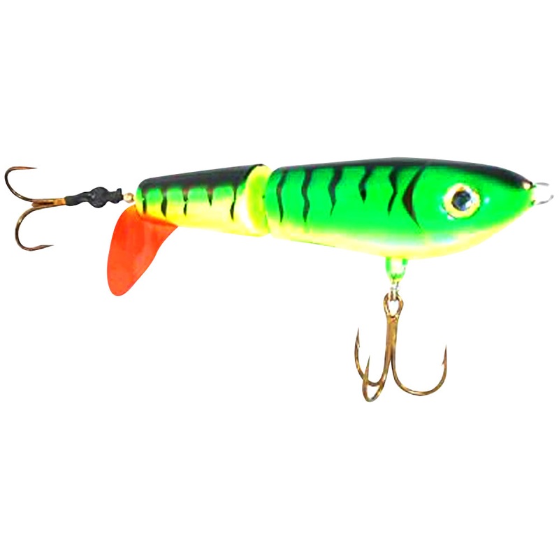 Tyrant Crusader Top Water Prop Lure, Wide Gap Short, 6.5", Firetiger