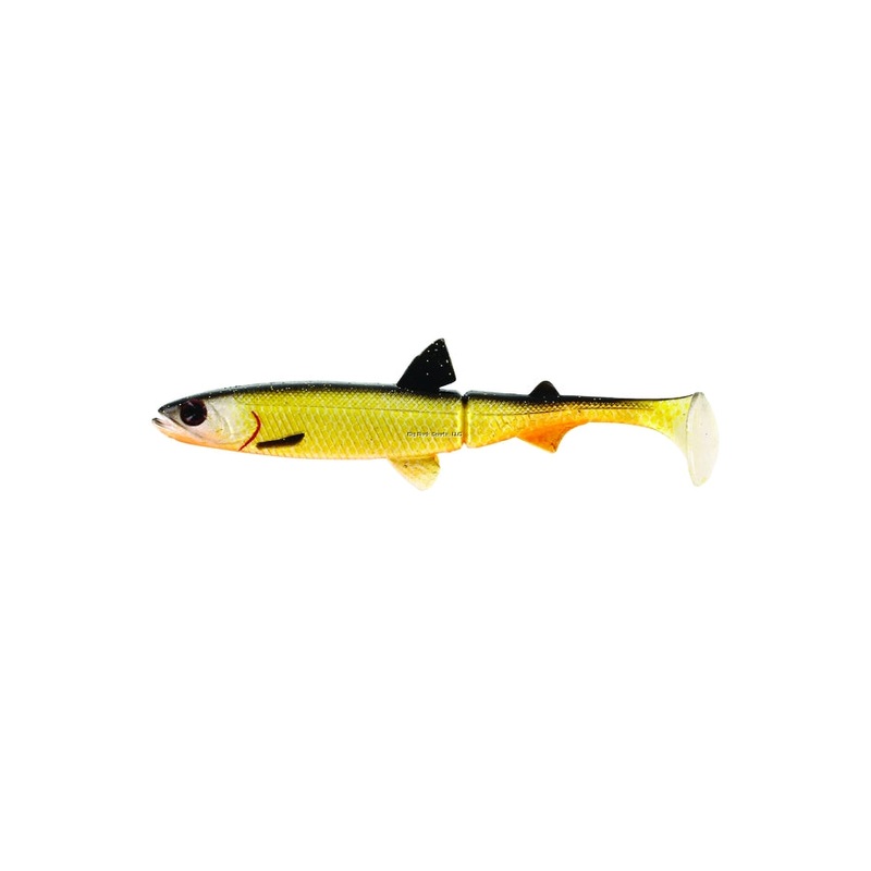 Westin HypoTeez Soft Jointed Paddle Tail Swimbait, 3 1/2" Official Roach 6-pack