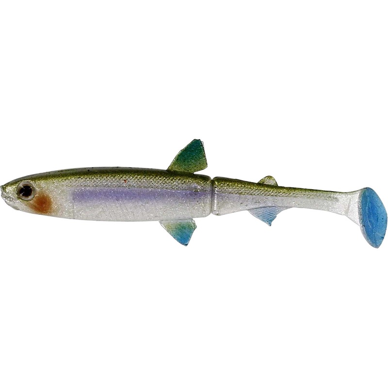Westin HypoTeez Soft Jointed Paddle Tail Swimbait, 5" Smelt, 5pk