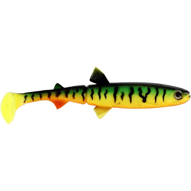 Westin HypoTeez Soft Jointed Paddle Tail Swimbait Crazy Firetiger - 3.5"