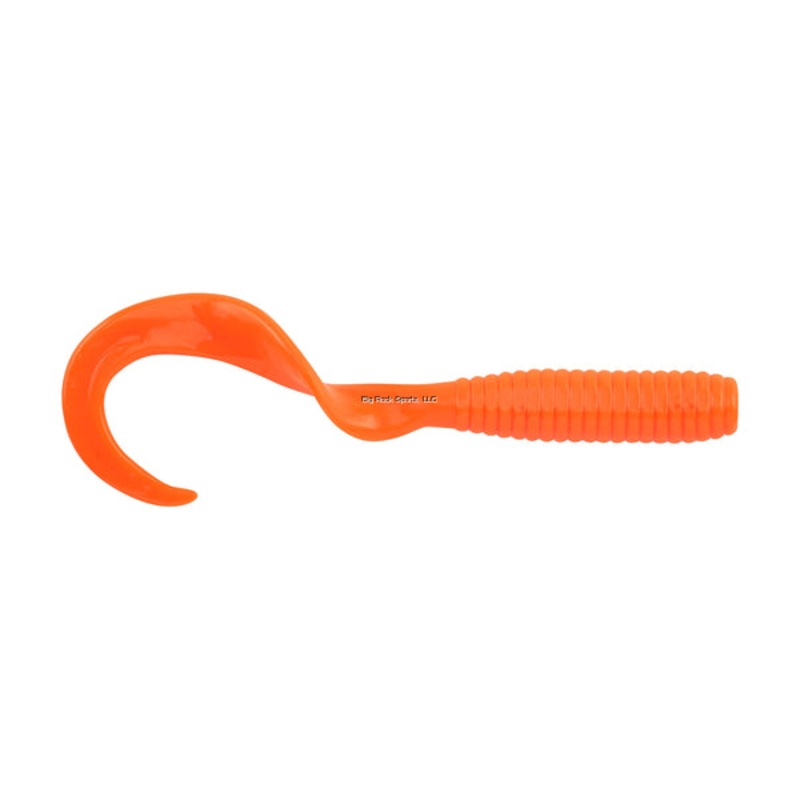 Berkley Gulp Grub, New Shape for Jigs & Trailers, 4", Salmon Red