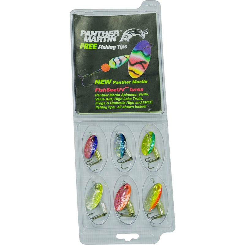 Panther Martin PMHD6 6 Pack Holographic Deluxe Spinner Kit