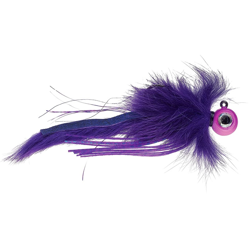 VMC Twitchin' Jig 1/2oz., hook, Glow Purple Rain
