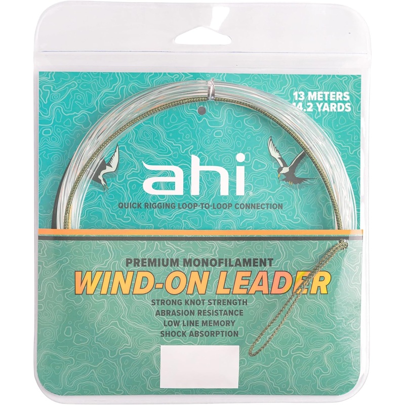 Ahi WIND-ON Mono Leader 150LB - 14.2yards 13meters