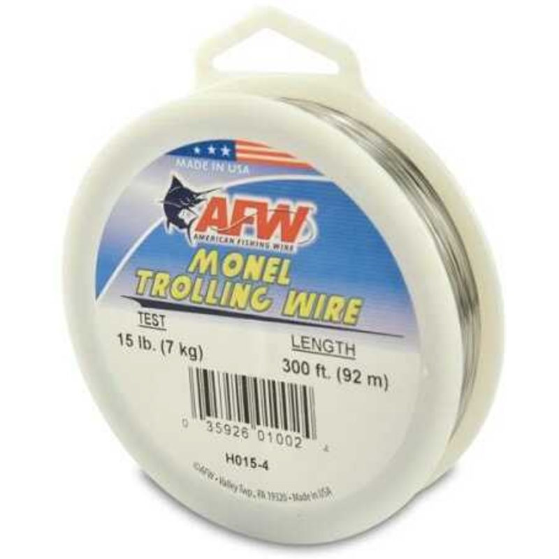 American Fishing Wire Monel Trolling Wire 300Ft Ni-Copper Alloy 15Lb