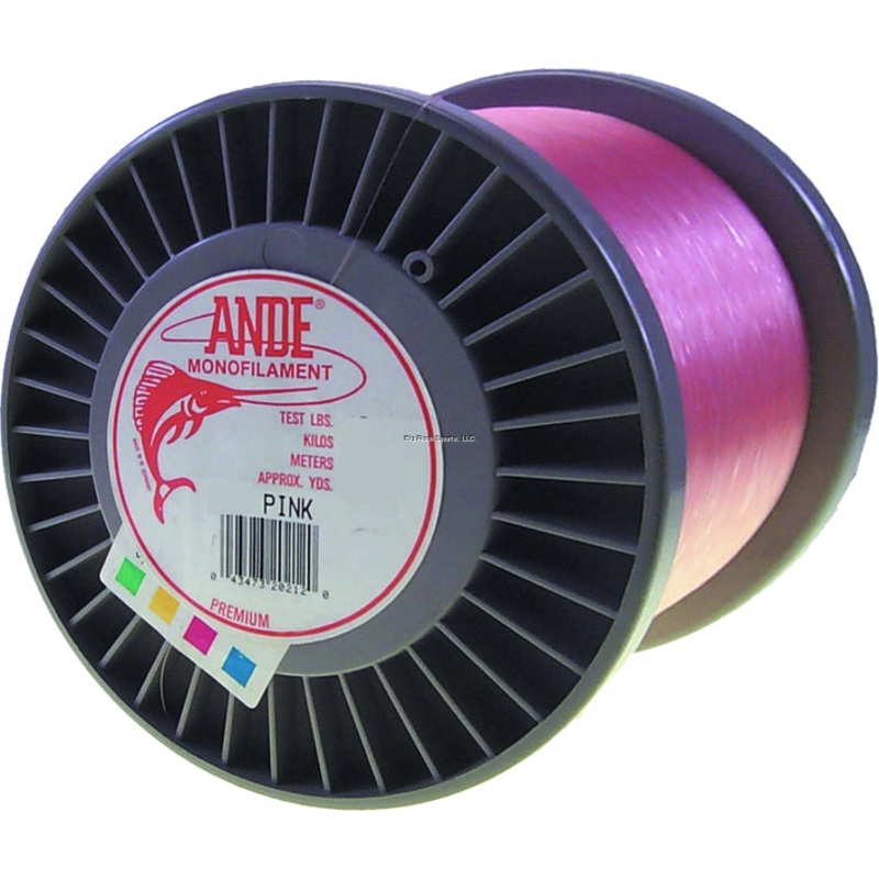 Ande Premium Mono Line, 3lb Spool, 50lb, 3000yd, Pink