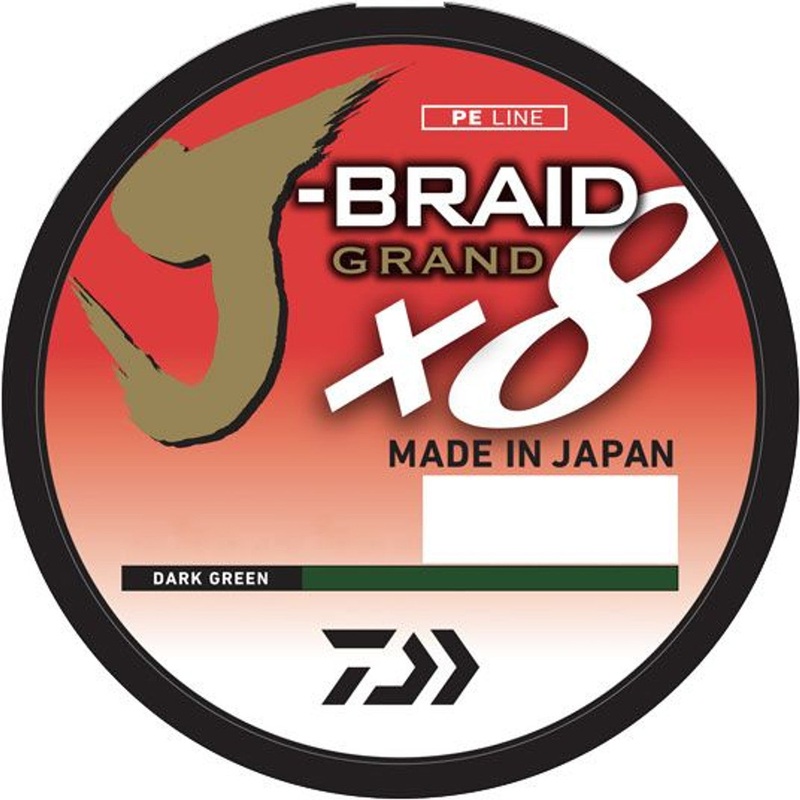 Daiwa J-Braid x8 Grand 8 Strand Line 100lb 550yd Multicolor