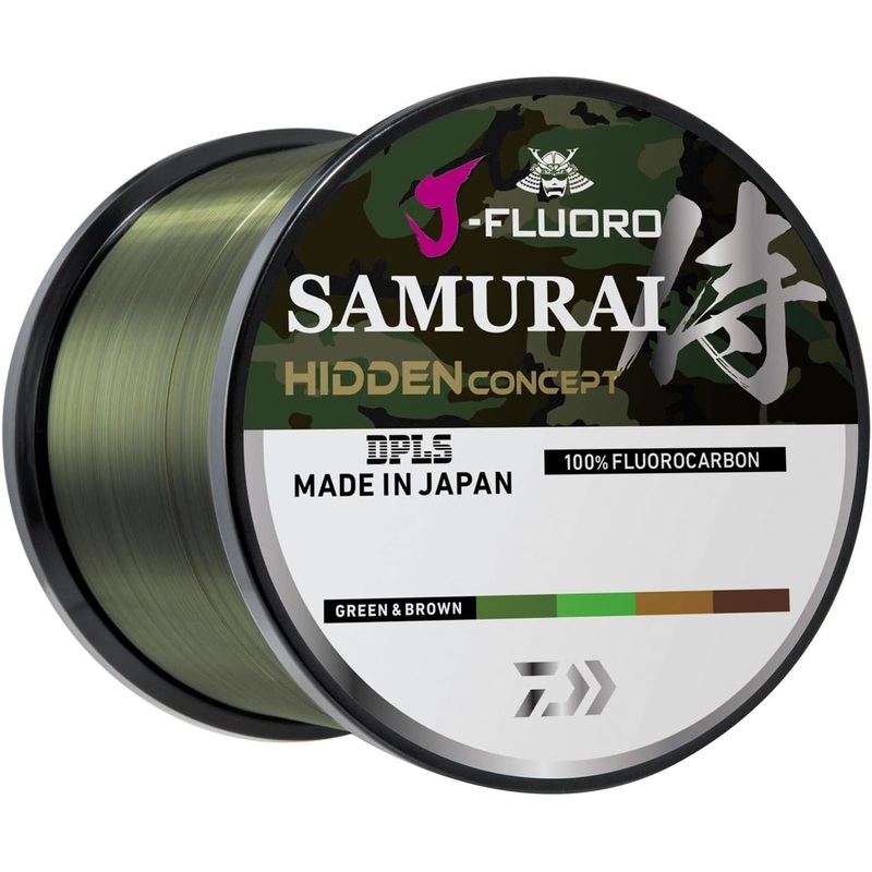 Daiwa J-Fluoro Samurai Hidden Fluorocarbon Line, 18lb, 1000yd