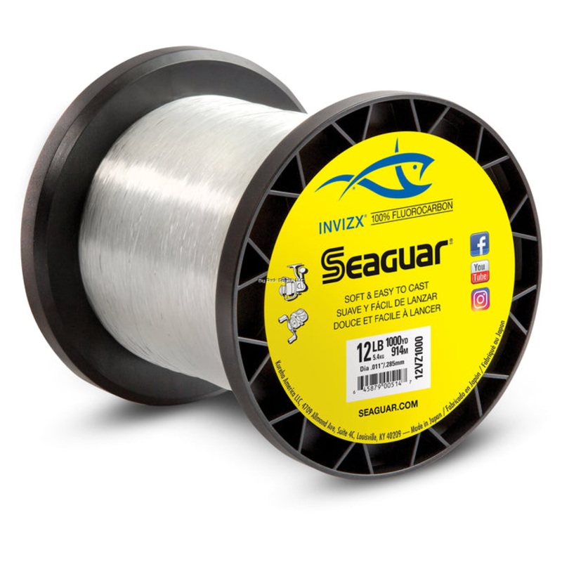 Seaguar INVIZX 100% Fluorocarbon Fishing Line
