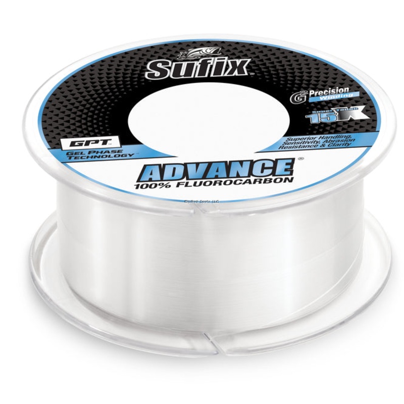Sufix Advance Fluorocarbon Fishing Line [4-25lb, 200-1200yd, Clear]