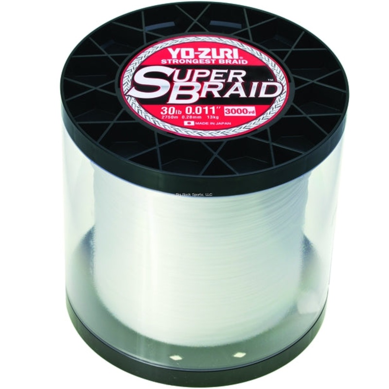 Yo-Zuri SuperBraid Braided Line, 3000yd, White