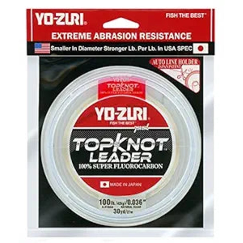 Yo-Zuri Topknot Fluorocarbon Leader 100lb 30yd
