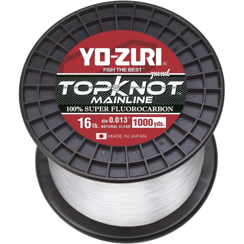 Yo-Zuri TopKnot Mainline Fluorocarbon 16lb 1000yd Natural Clear