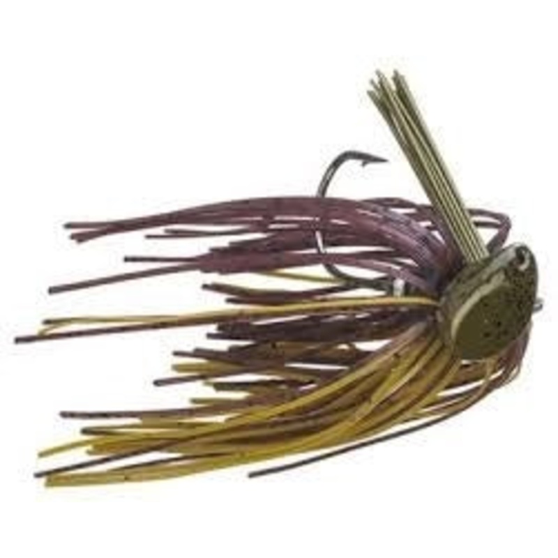 Buckeye Flat Top Finesse Jig 1/4oz Green Pumpkin