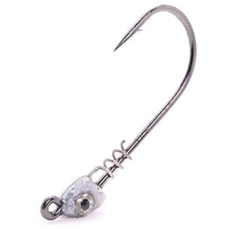 Mustad Spring Lock Jig Head 3/16oz 3/0 Plain 4ct