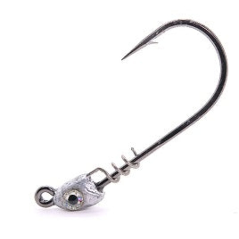Mustad Spring Lock Jig Head 3/8 4/0 Plain 3ct
