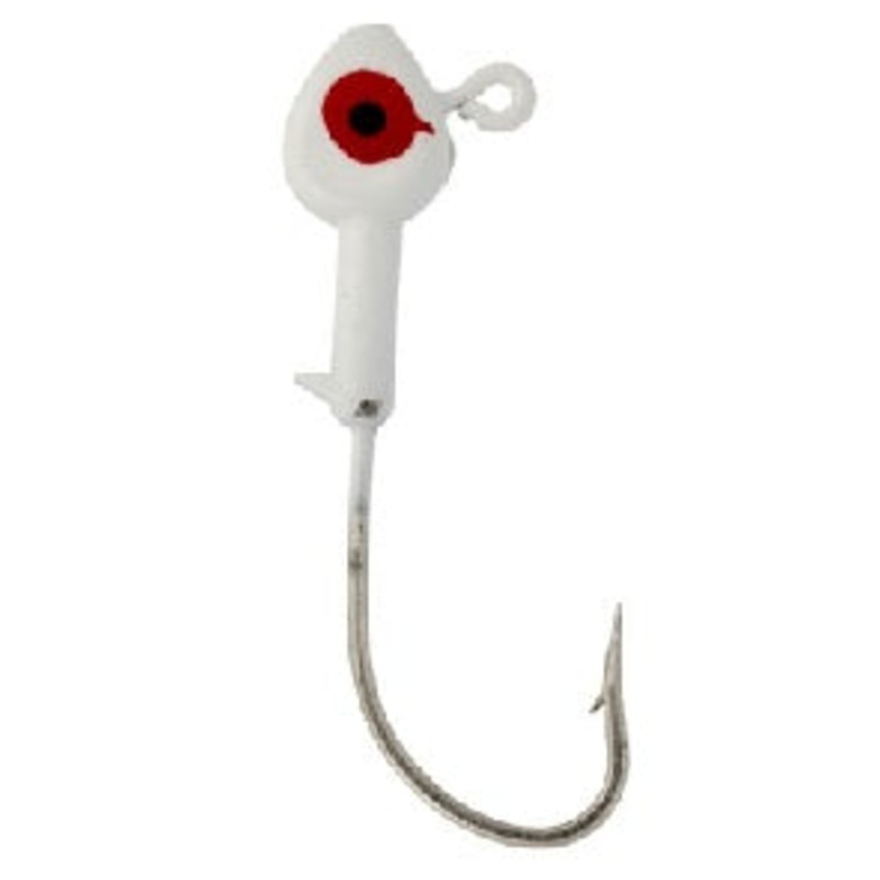 Eagle Claw Eagle Claw Saltwater Fish Head 1/4oz 10ct White