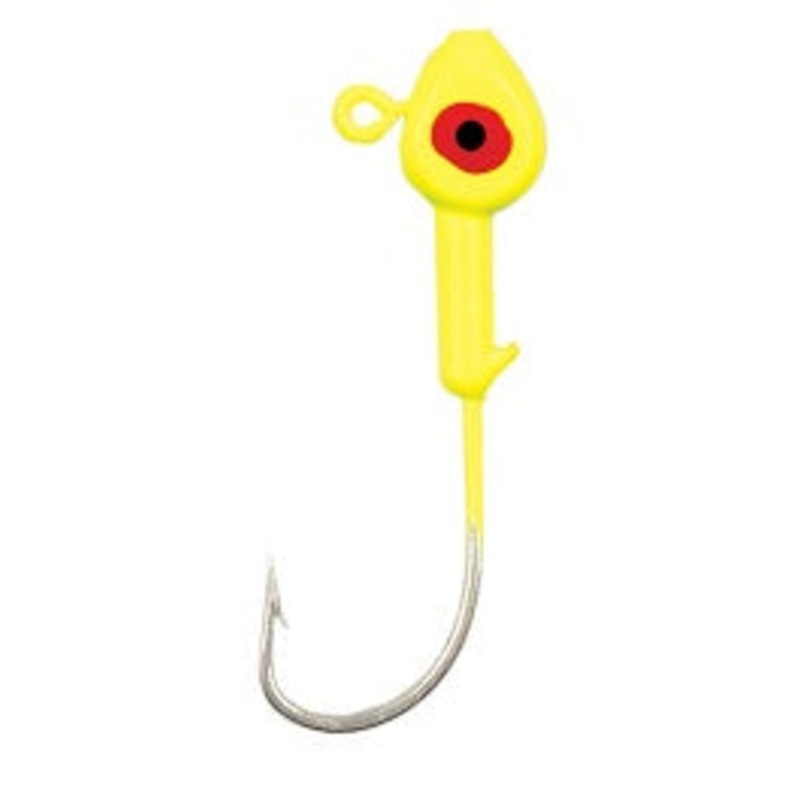 Eagle Claw Eagle Claw Saltwater Fish Head 1/8oz 10ct Chartreuse