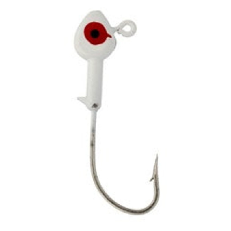 Eagle Claw Eagle Claw Saltwater Fish Head 1/8oz 10ct White