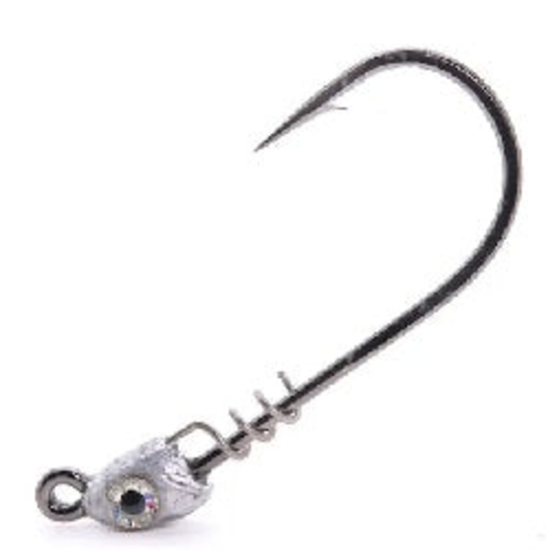 Mustad Spring Lock Jig Head 1/16 3/0 Plain 4ct