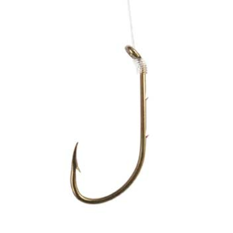 Eagle Claw Baitholder Snelled Hook Size 1/0