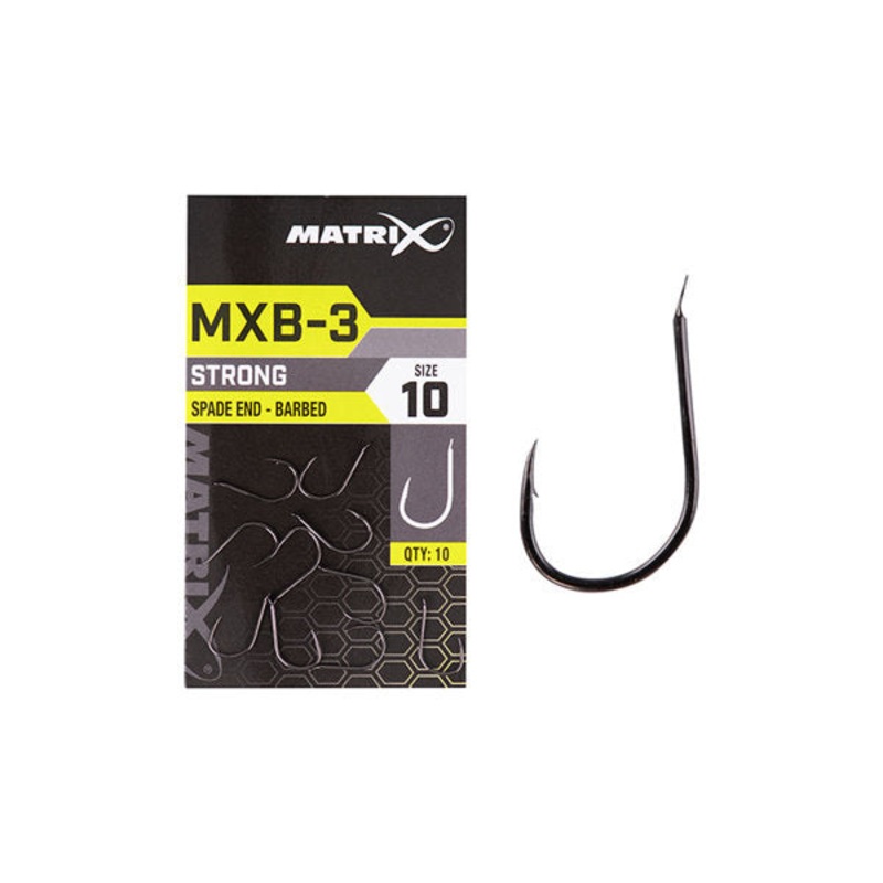Matrix MXB-3 Strong Spade End Barbed Hooks