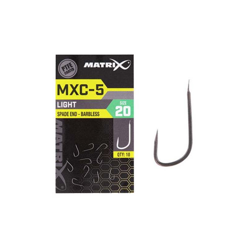 Matrix MXC-5 X Light Spade End Barbless Hooks