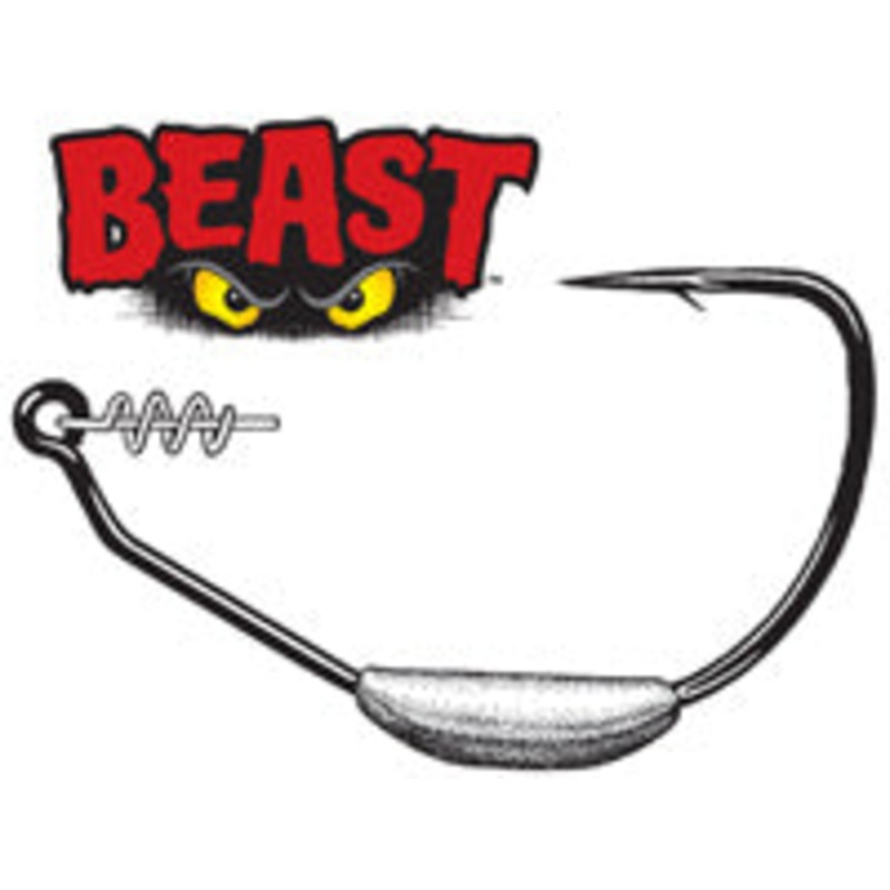 Owner Hook Weighted Beast Size 6/0-1/4 3ct