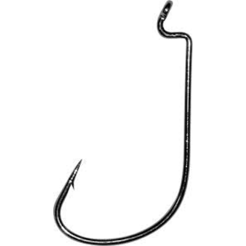 Mustad Mega Bite Worm Hook Black Nickle 5ct Size 2/0