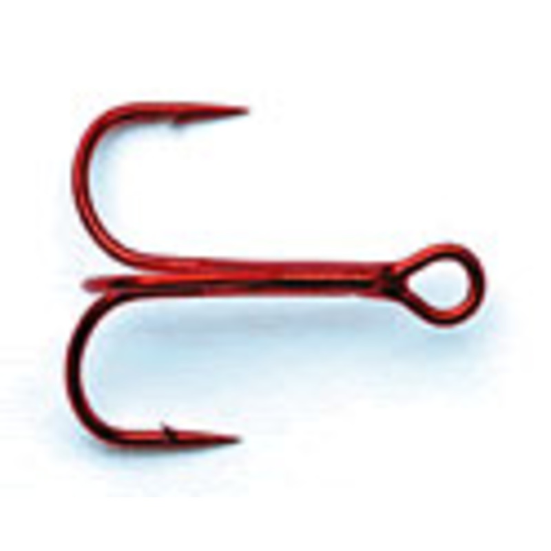 Mustad Ultra Point Treble Hook Red 11ct Size 6