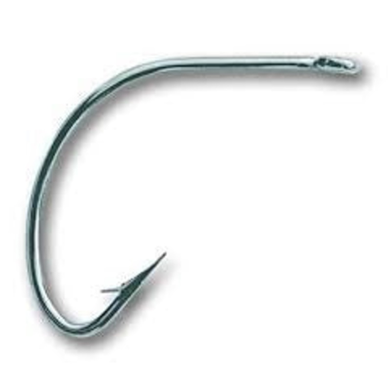 Mustad Wide Gap Hook Nickle 8ct  Size 4/0