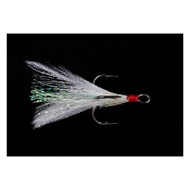 Owner Tournament Treble White/Red Flash 2ct Size 2